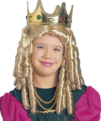 Immagine prodotto di Parrucca bionda da regina per bambini "Princess