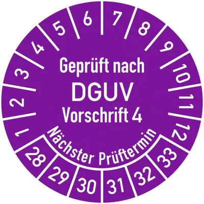 Produktbild von Dreifke® Prüfplakette  nach DGUV Vorschrift 4, Nächster Prüftermin, 20...