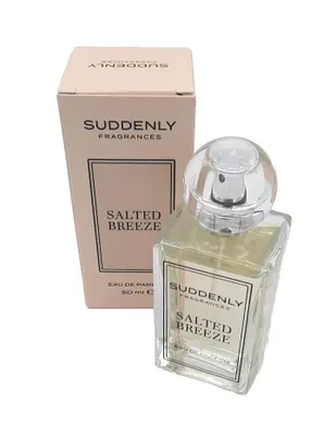 A perfume bottle and its box are displayed against a white background.