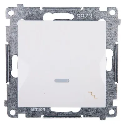 Image de Interrupteur pour escalier (module) avec impression et éclairage blanc Contact Simon 54 Premium DW6L.01/11