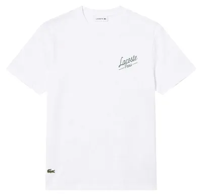 Image de Lacoste - T-shirt « Heritage » pour homme, Coton GT16488 (XXL) (blanc)