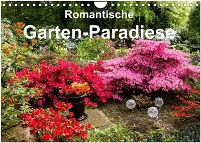 Produktbild von Romantische Garten-Paradiese (Wandkalender 2026 DIN A4 quer), CALVENDO Monatskalender