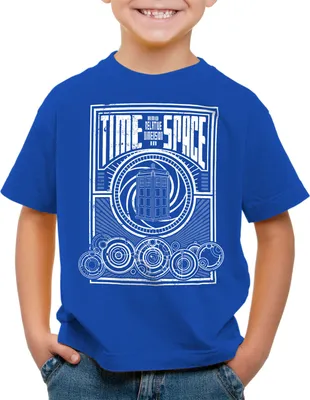 Produktbild von style3 Time meets Space Kinder T-Shirt zeitreise timelord notrufzelle