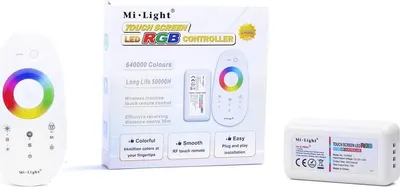 Obrázek produktu pro Mi-Light WiFi RGB RGBW LED lampa, ovladač pro LED pásky a dálkové ovládání (sada pro RGB LED pásky)