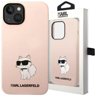 Produktbild von Karl Lagerfeld Klhcp14Msnchbcp Iphone 14 Plus 6.7"" Hardcase Różowy/Rosa Silikon Choupette