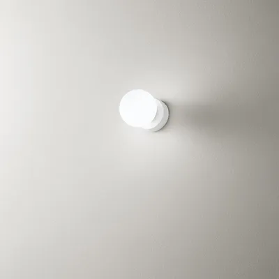 Immagine prodotto di Applique Contemporanea Maga Metallo Bianco Vetro 1 Luce G9