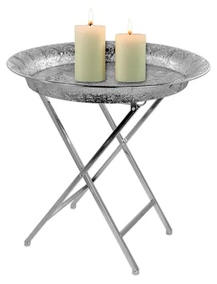 Produktbild von Runder Beistelltisch aus Metall im orientalischen Stil Ø54cm