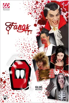 Produktbild von Vampir Zähne - Fasching, Blutsauger, Halloween, Karneval - Widmann 4097D