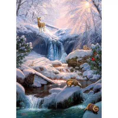 Zdjęcie produktu dla Cobble Hill Mystic Falls in Winter, 1000 szt.