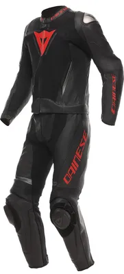 Zdjęcie produktu dla Dwuczęściowy skórzany kombinezon motocyklowy Dainese Demon Sprint, czarny/czarny/czerwony, rozmiar 56