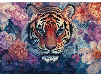 Zdjęcie produktu dla Zestaw do haftu krzyżykowego Letistitch "Eyes of the Wild", 38x27cm
