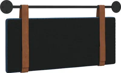 Image de vidaXL Tête de lit suspendue BleuPolyuréthanestyle antique