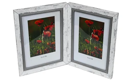 Immagine prodotto di GALERIE Multirama FLASH per foto 15 x 21 cm DOPPIO verticale/verticale BIANCO