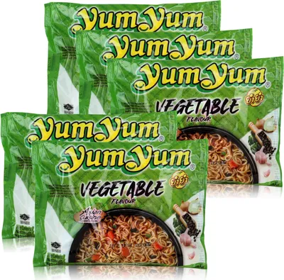 Produktbild von Yum Yum Instant Nudeln Gemüse 60g - VEGETABLE - Fertiggericht (5er Pack)