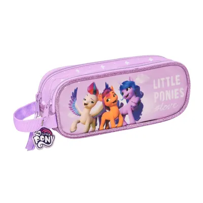 Produktbild von Zweifaches Mehrzweck-Etui My Little Pony Lila (21 x 8 x 6 cm)