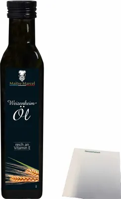 Produktbild von Maitre Marcel Weizenkeimöl (250ml Flasche) + usy Block