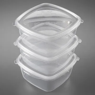 Image de Heidrun 1807, Set de conteneurs universels, 1,3 l, Transparent, Fermeture par sangle, 175 mm, 170 mm