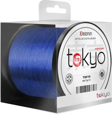 Produktbild von DELPHIN TOKYO, 1200m, 0,31mm, 7.3kg / 16,09lbs, blau, Monofile Karpfen Angelschnur, 101000184