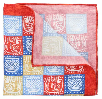 Produktbild von Lancerto Seiden-Einstecktuch Patchwork bunt M.853