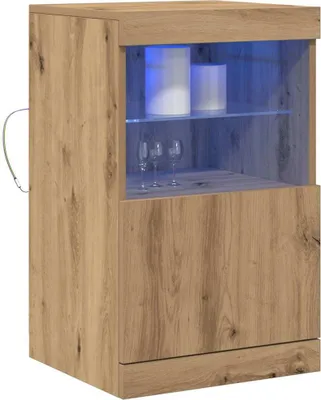 Zdjęcie produktu dla vidaXL Kredens LED Artisan dąb 41 x 37 x 67 cm materiał drewnopochodny