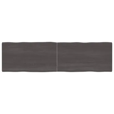 Produktbild von Tischplatte 180x50x(2-4) cm Massivholz Behandelt Baumkante