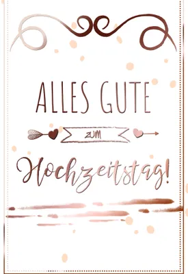 Produktbild von Hochzeitstag - Glückwunschkarte im Format 11,5 x 17 cm mit Umschlag
