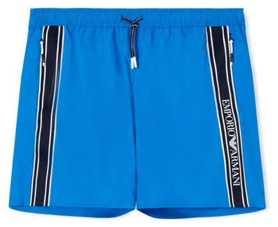 Produktbild von Emporio Armani Herren Boxer Badehose, Ea Logo Olivgrün, XL