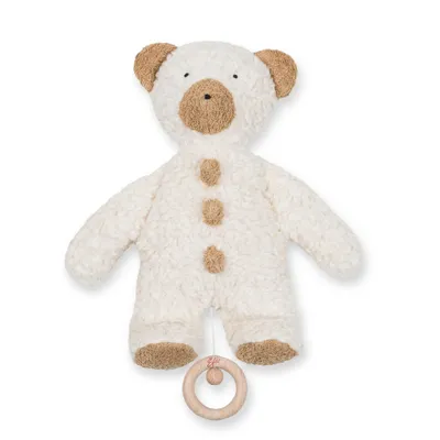Produktbild von Efie  Baby Spieluhr Teddy Knöpfchen – Melodie LaLeLu, Kuschelspieluhr aus kbA Baumwolle,  Germany