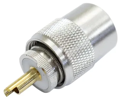Imagen del producto de Conector PNI PL259 para cable RG58, con pin central dorado de 9 mm