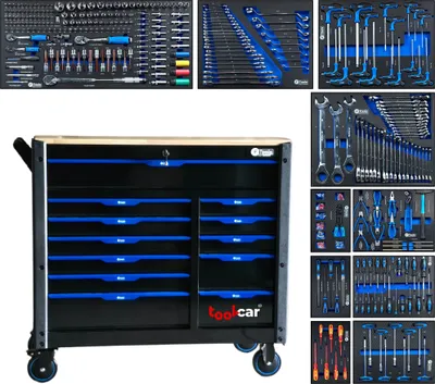 Obrázek produktu pro Vozík na nářadí F Tools Jumbo Pro 12 DarkBlue Dílenský vozík Vozík na nářadí
