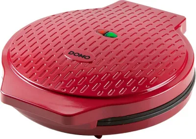 A red pizza maker on a white background.