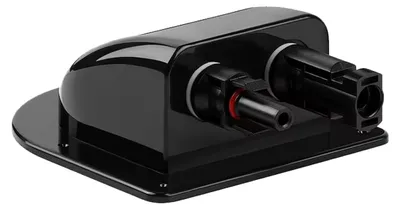 Productafbeelding van MC4 Dubbele Dakdoorvoer Voor Zonnepaneel - Waterdicht - Dubbel - Zwart - Geschikt voor Caravan, Camper & Boot