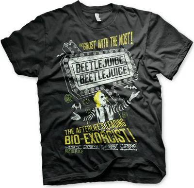Produktbild von Beetlejuice T-Shirt Herren The Afterlife's Leading Bio-Exorcist schwarz L