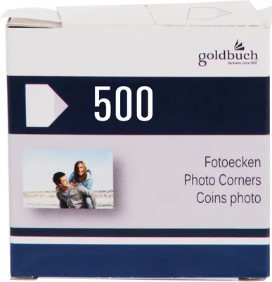 Immagine prodotto di Goldbuch Angoli per foto 500 pezzi Dispenser in cartone autoadesivi trasparenti Carta