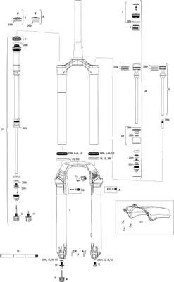 Produktbild von Rockshox verende voorvork lyrik ultimate rc2 27,5 + 29 boost susp.fork rs lyrik ult. rc2 27,5 + 29 red