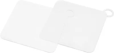 Produktbild von Silikonbadstopper für Küche und Bad - 13 x 12 cm - duftende Badabflussmatte - Abflussstopper - Balkon - weiß - 2 Stück