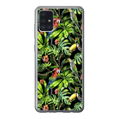 Produktbild von MuchoWow® Handyhülle Schutzhülle Hülle für Samsung Galaxy A52 5G Vögel - Tropisch - Muster Silikon Softcase Handy Hülle - Umschlag