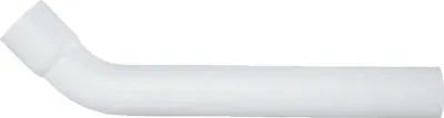 Produktbild von tecuro Spülrohrbogen 45° mit Muffe - Ø 44 mm für WC-Spülkasten - PVC weiß
