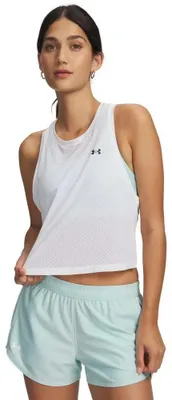 Produktbild von Under Armour Tech Sport Mesh Crop ärmelloses T-shirt Weiß XS Frau Weiß XS