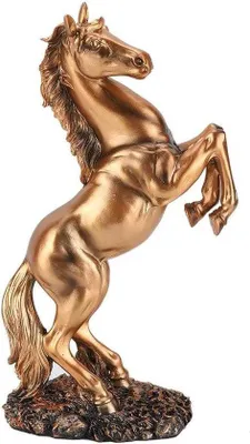 Produktbild von Weisses Pferd Figurine Hars Kupfer Deko BS-021