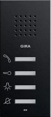 Produktbild von GIRA Audio-Haustelefon 1250005 AP System 55 schwarz - Schwarz (1250005)