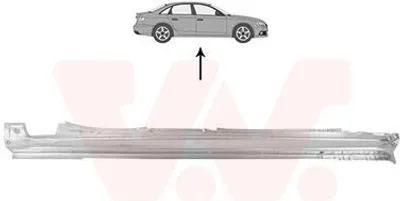 Produktbild von VAN WEZEL 0326104 Schweller Reparaturblech Einstiegblech Rechts für AUDI A4 Avant (8ED, B7) A4 Avant (8E5, B6) A4 Limousine (8E2, B6) A4 Limousine