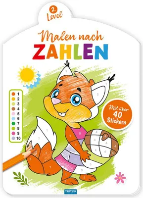 Produktbild von Trötsch Malen nach Zahlen 2. Level Malbuch