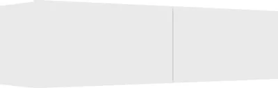 Image de Meuble TV Blanc 120x30x30 cm Bois d’ingénierie