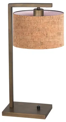 Immagine prodotto di Lampada da tavolo - bronzo - Stang - metallo tessile - lampada da comodino - E27 - 4900BR - Steinhauer