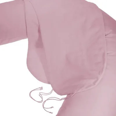 Produktbild von Minky Mooh® Stillkissenbezug 190 cm aus Baumwolle – Bezug für Still-, Schwangerschafts- & Seitenschläferkissen – Perkal Flieder