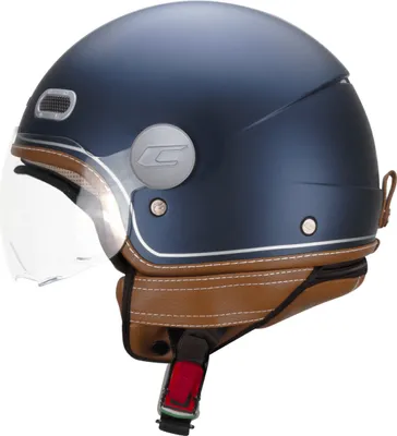 Immagine prodotto di Casco Jet CGM 191V PIX VINTAGE Argento Satinato Blu Visiera sagomata taglia L