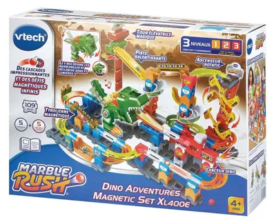 Image de Vtech Marble rush - dino adventures magnetic set xl400e