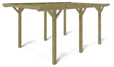 Produktbild von Carport Garagendach 3.04x5.12 m - 15.56 m2