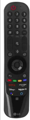 A black LG Magic Remote Control with NFC is shown against a white background.